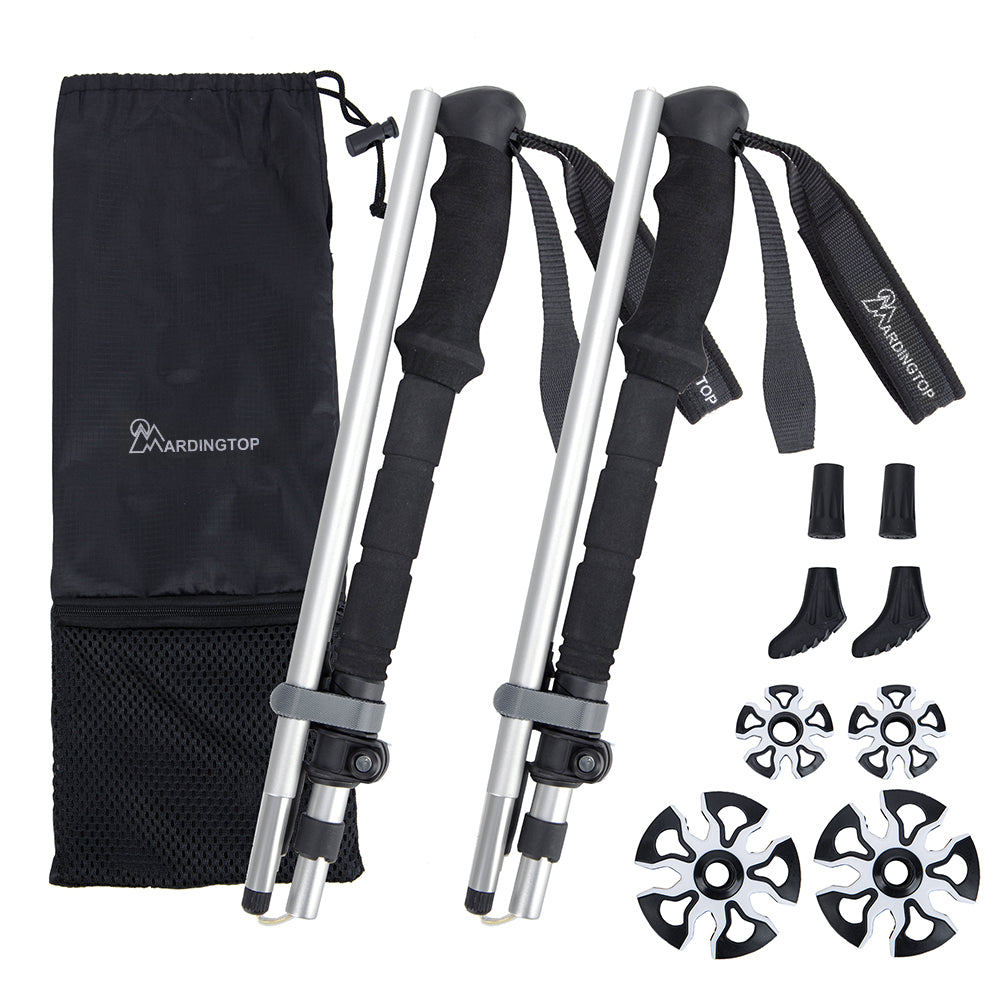 MARDINGTOP Collapsible Hiking & Trekking Poles - Balance Support for Seniors, Women, and Men, 2pc Per Set