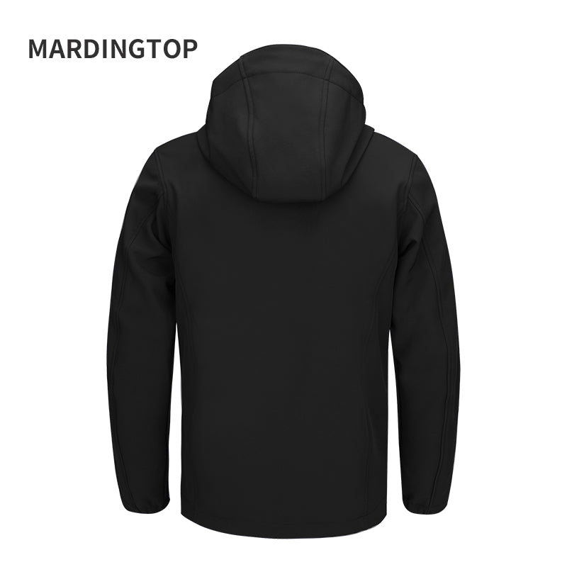 MARDINGTOP Black Softshell Jacket Packable Light Coat for Women