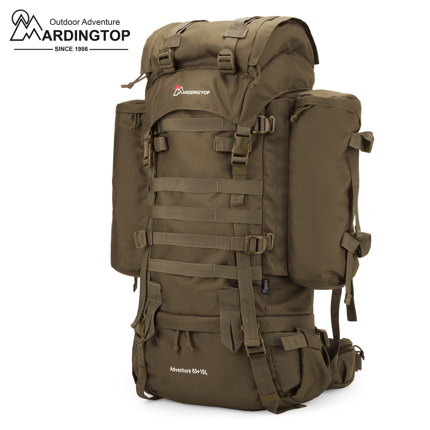 [M403] Mardingtop 65+10L Molle Hiking Internal Frame Backpacks with Rain Cover M403