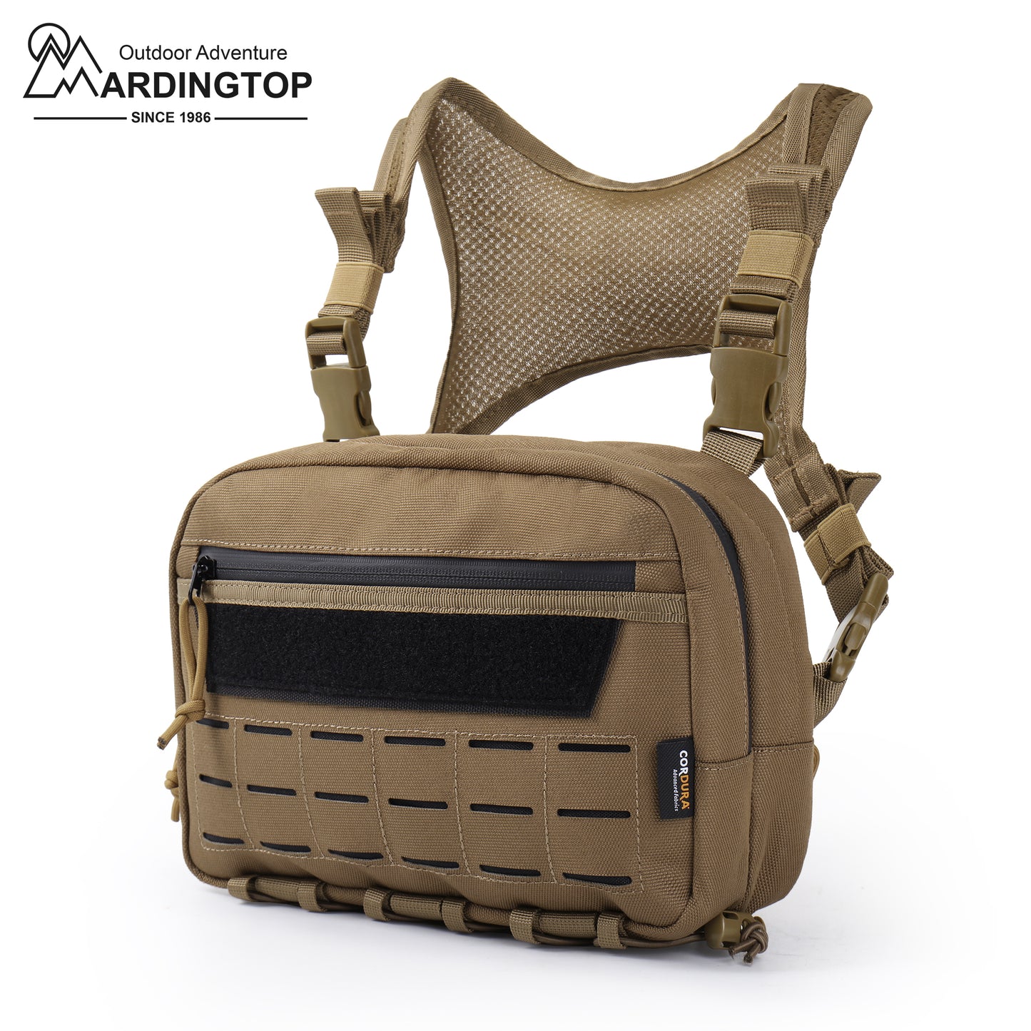 [TM6604A] Mardingtop Tactical Chest Bag Molle Chest Rig Multi-Functional Vest Pouch for Outdoor Adventures, Mountaineering, Cycling, and Other Outdoor Sports