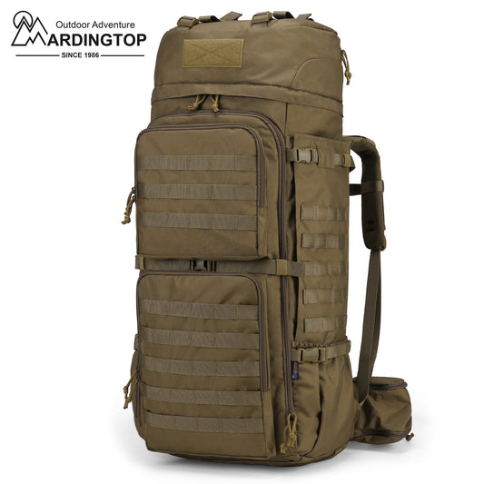 [M6312] Mardingtop 75L Molle Hiking Internal Frame Backpack with Rain Cover