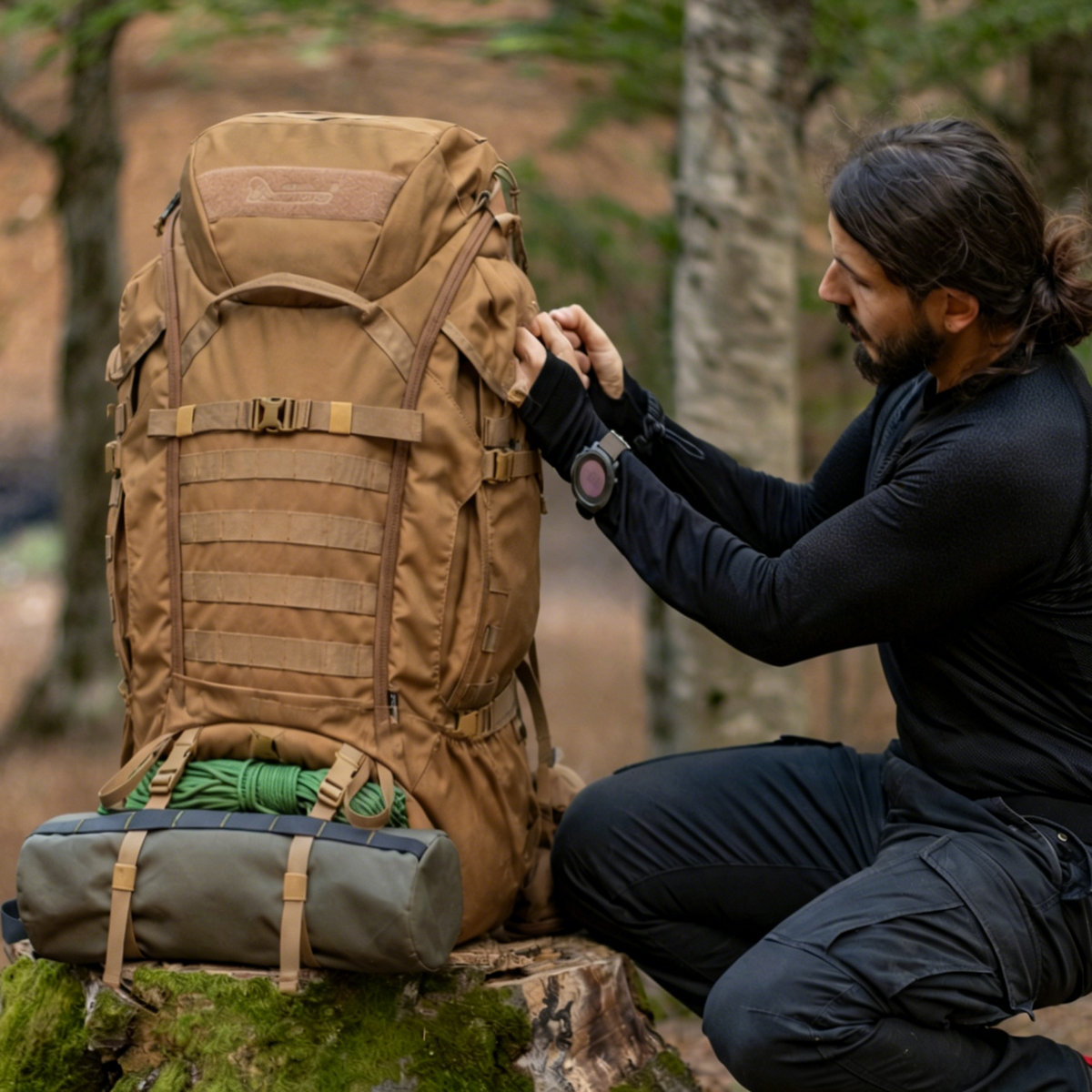 [M6729] 90L Hiking Internal Frame Backpack