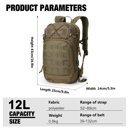 [G0004] 12L Tactical Motorcycle Backpack