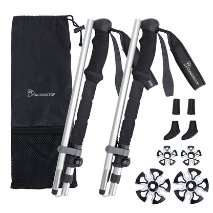 MARDINGTOP Collapsible Hiking & Trekking Poles - Balance Support for Seniors, Women, and Men, 2pc Per Set