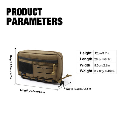 [M6616] Mardingtop 600D Molle Tactical Utility Pouch,Military Small Molle Pouch, EDC Tool Pouch Bag