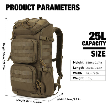 [M6347A] Mardingtop 28L Tactical Backpacks Molle Daypacks for Hiking Military