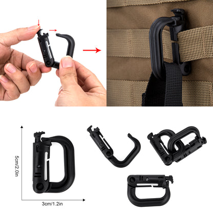 [ZSKJ01] Mardingtop 34 Pieces Tactical Molle Accessories Equipment Clip Strap for Tactical Backpacks