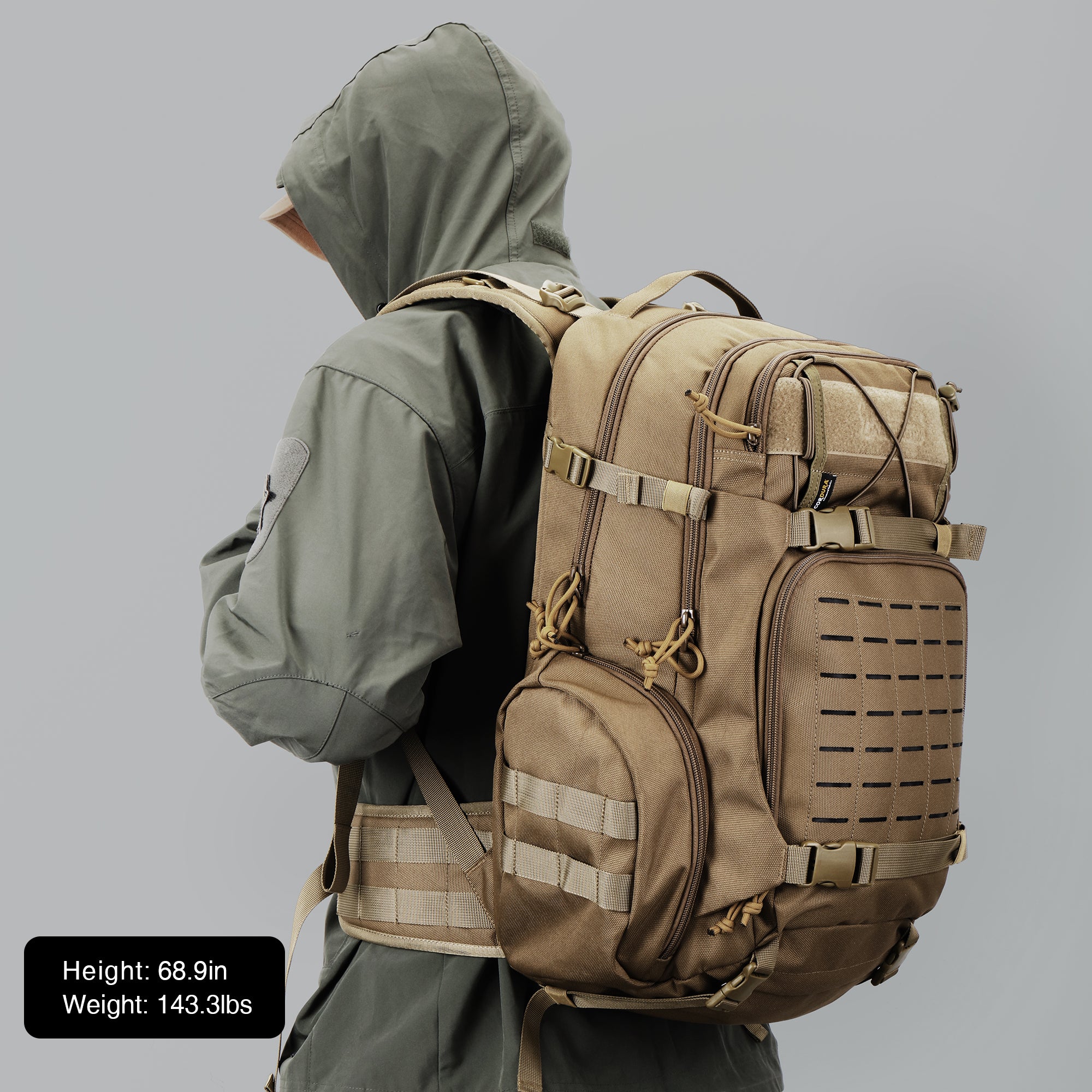 TM6618] Mardingtop 35L Molle Tactical Military Backpack for Men，Cordu