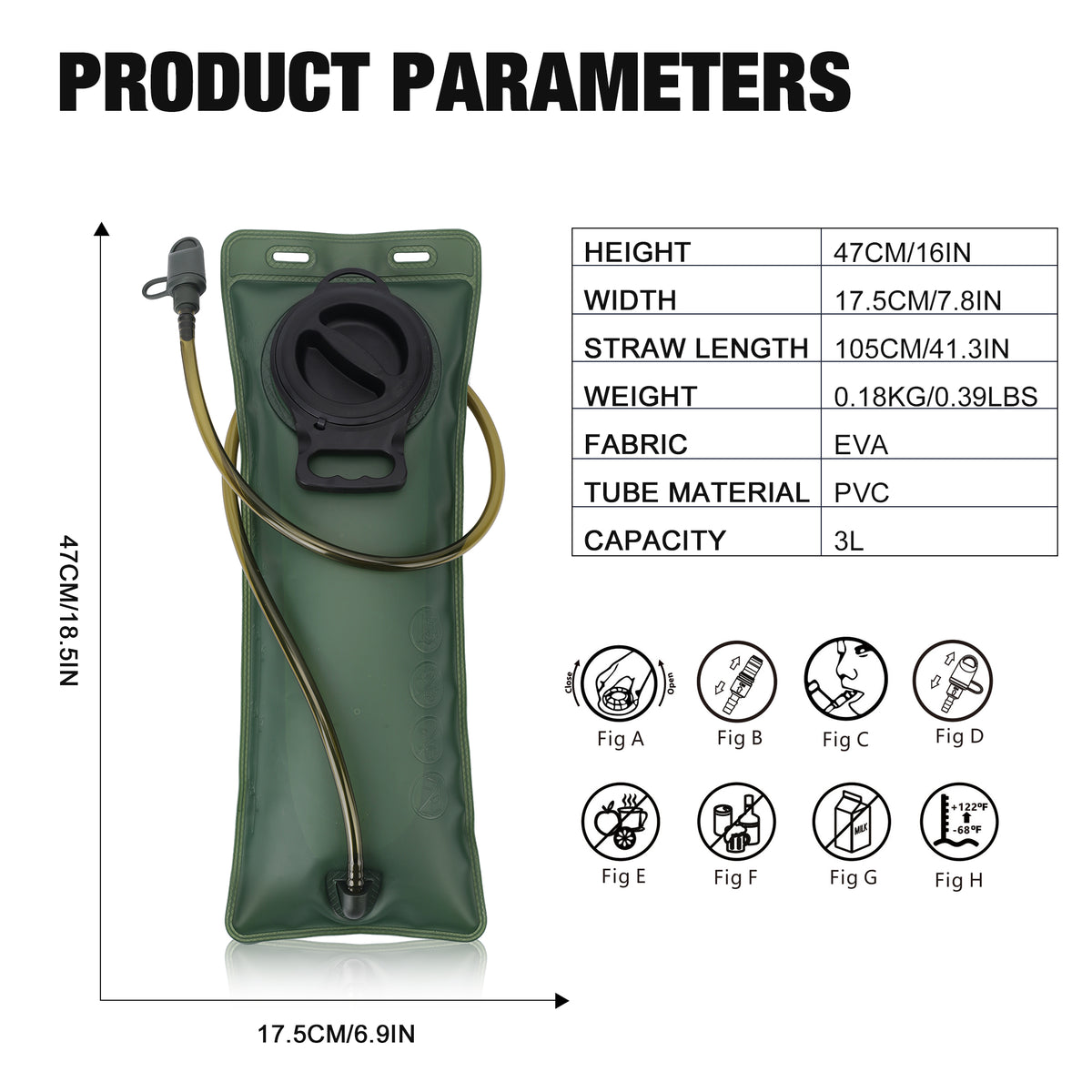 [ZSSD02] 2L/3L Hydration Bladder