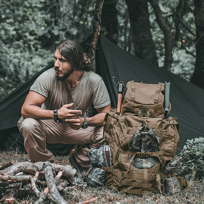 [TM6312A] 75L Cordura Internal Frame Backpack