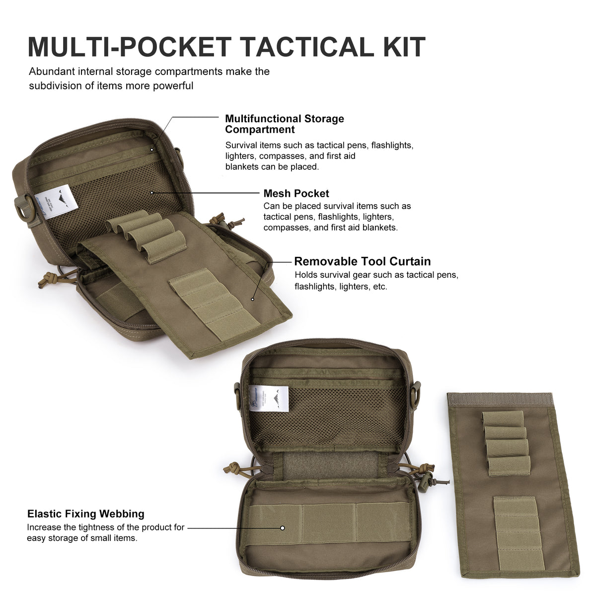[M50540] 600D/Cordura Tactical MOLLE Utility Pouch