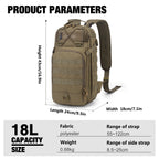 [M50546] 18L Convertible Tactical Backpack