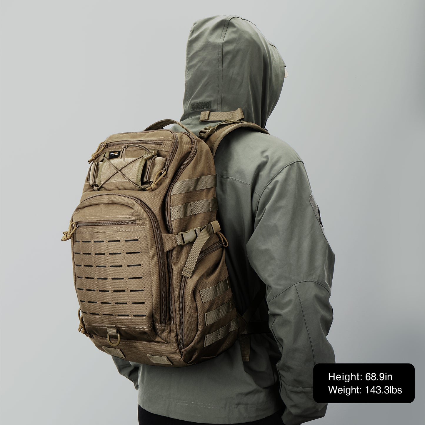 [TM6614] Mardingtop 30L Military Tactical Daypack, 915D Cordura Fabric Molle Backpack