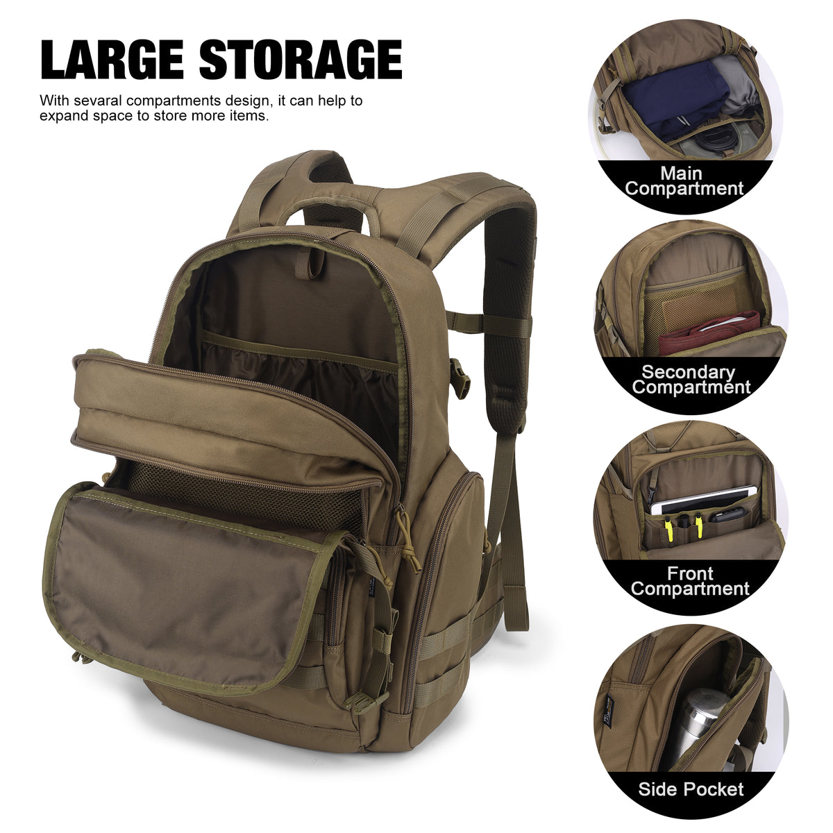 [M0076A] 40L Tactical Backpack