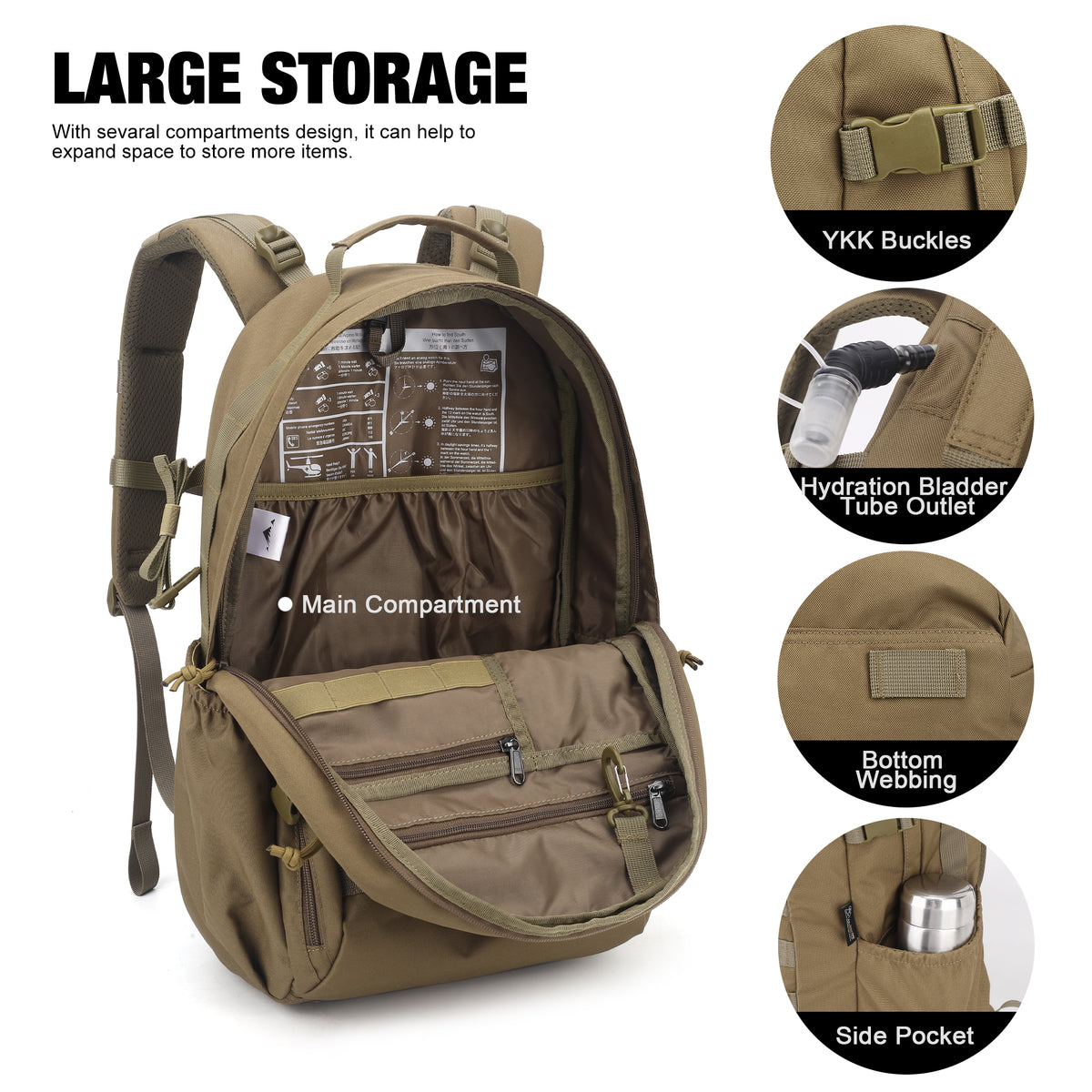 [G0023] 20L/30L Tactical Backpack