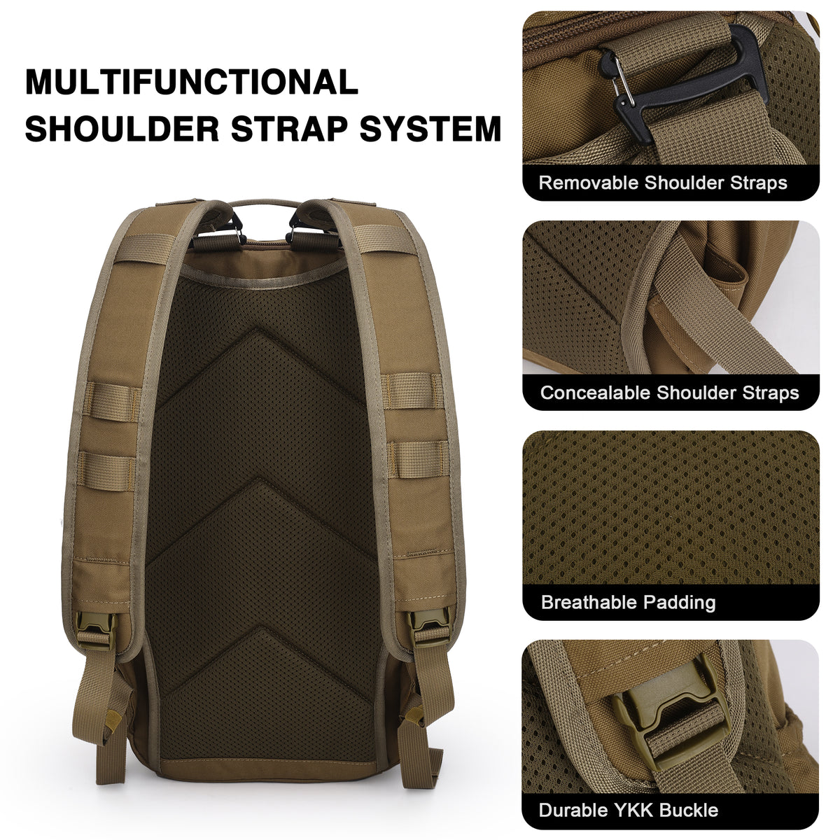 [G0039] 25L Convertible Tactical Backpack