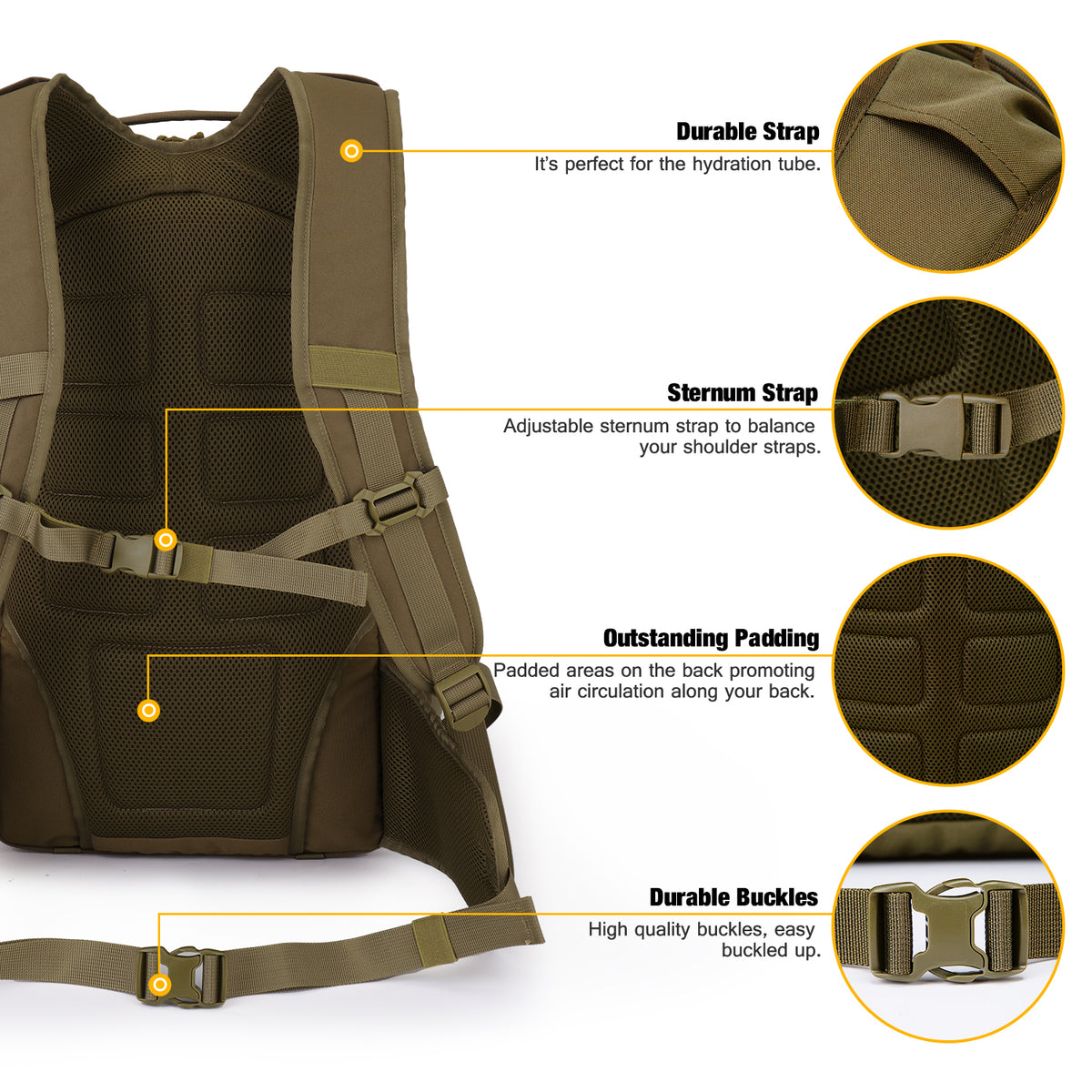 [M5962II] 35L Tactical Backpack