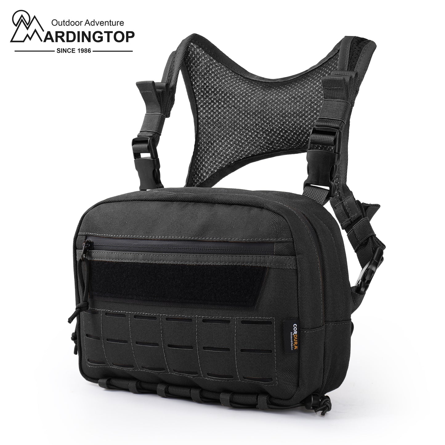 [TM6604A] Mardingtop Tactical Chest Bag Molle Chest Rig Multi-Functional Vest Pouch for Outdoor Adventures, Mountaineering, Cycling, and Other Outdoor Sports