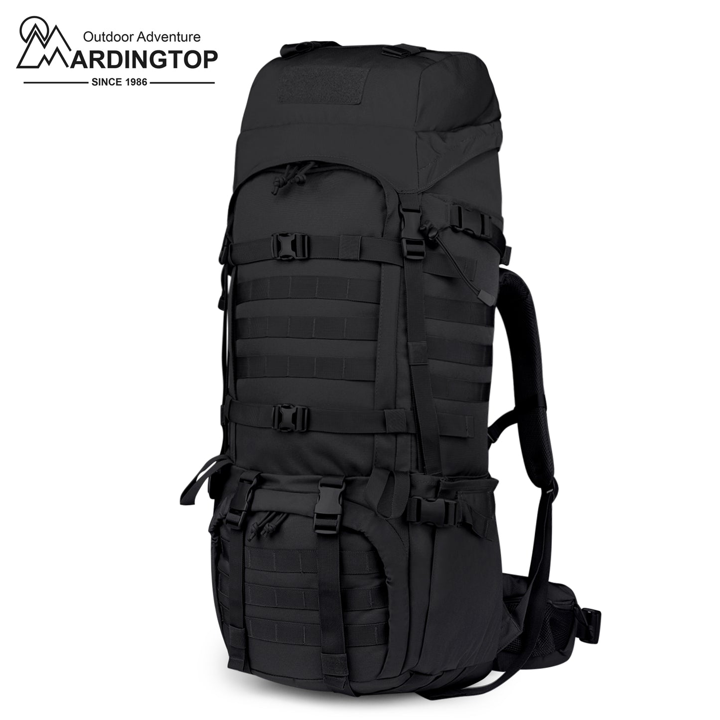 [M6105] Mardingtop 65L Molle Hiking Internal Frame Backpacks with Rain Cover