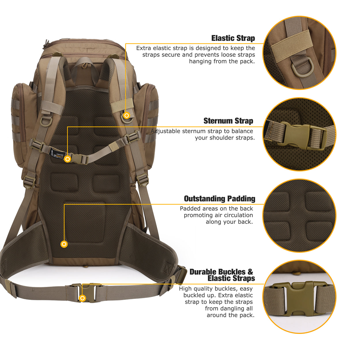 [G0029] 50L Internal Frame Backpack