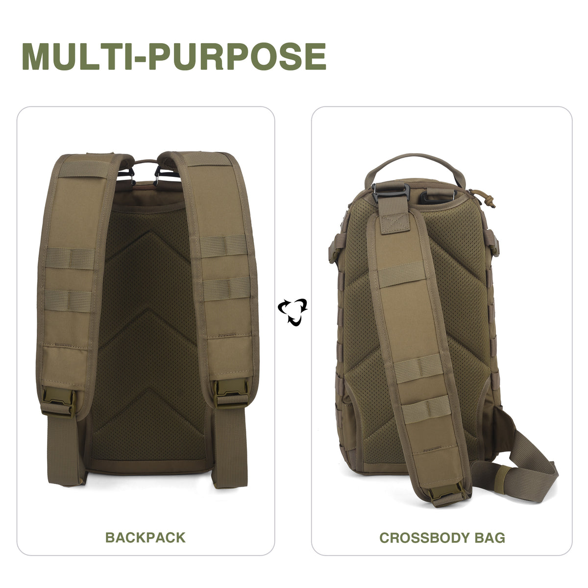 [M50546] 18L Convertible Tactical Backpack