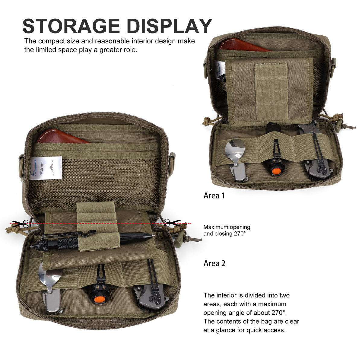 [M50540] 600D/Cordura Tactical MOLLE Utility Pouch