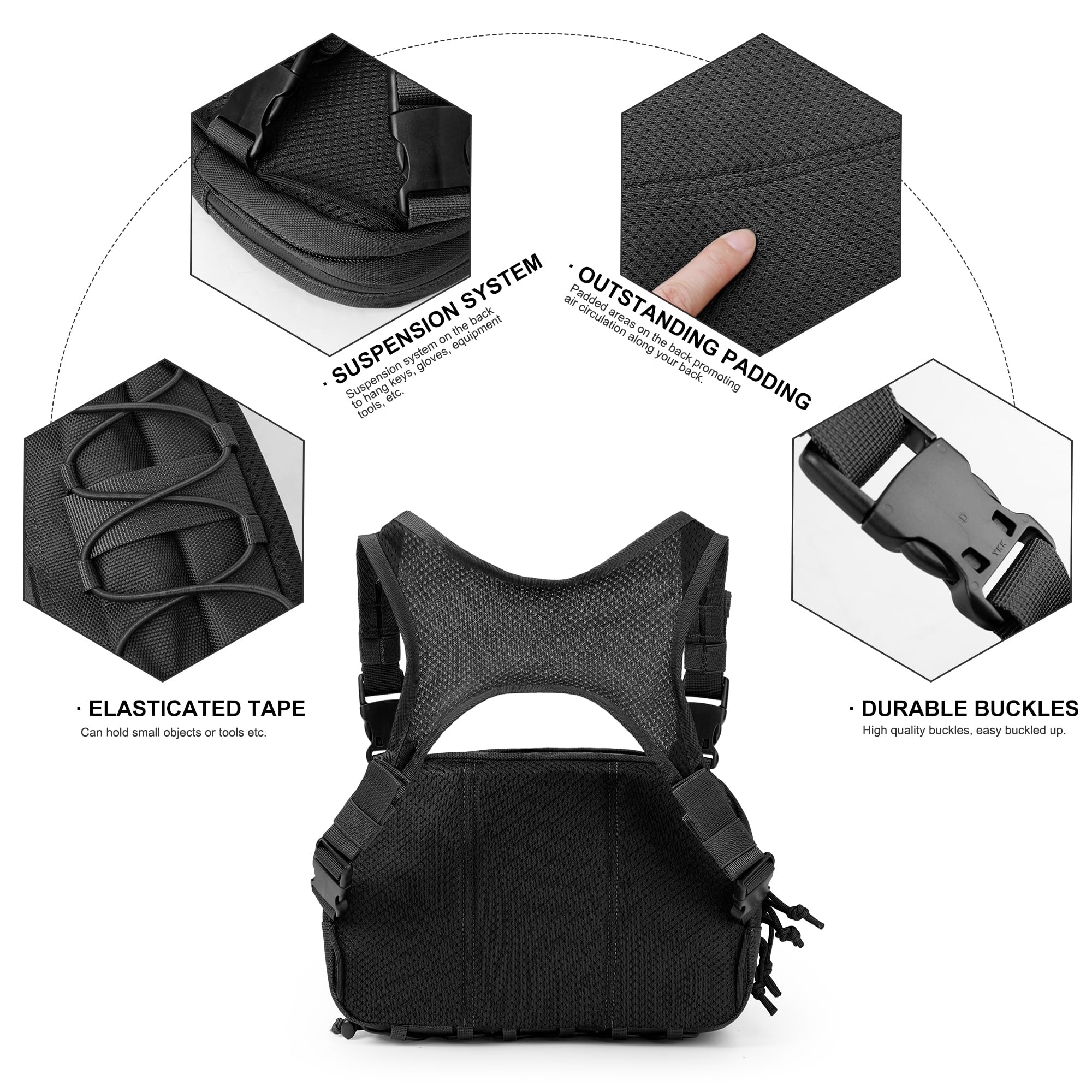 TM6604A] Mardingtop Tactical Chest Bag Molle Chest Rig Multi-Function