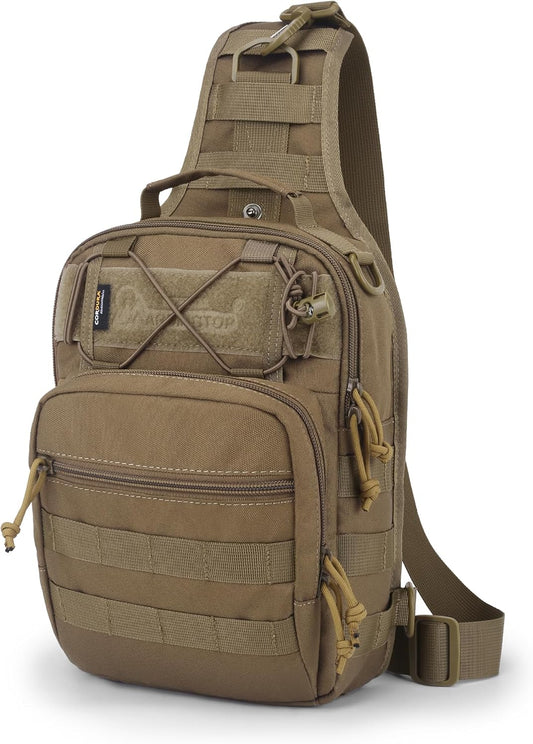 [6636]Mardingtop Tactical Sling Bag for Men, Military Molle Crossbody Shoulder Bag