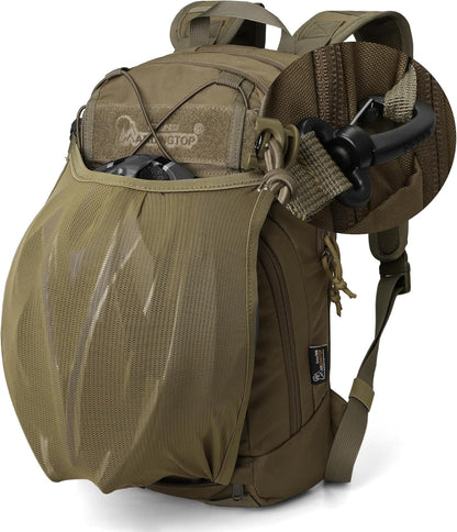 [G0004]Mardingtop 15L Tactical MOLLE Hydration Backpack – Small Military Bag for Motorcycle, Hiking, Riding, Biking & EDC Daypack