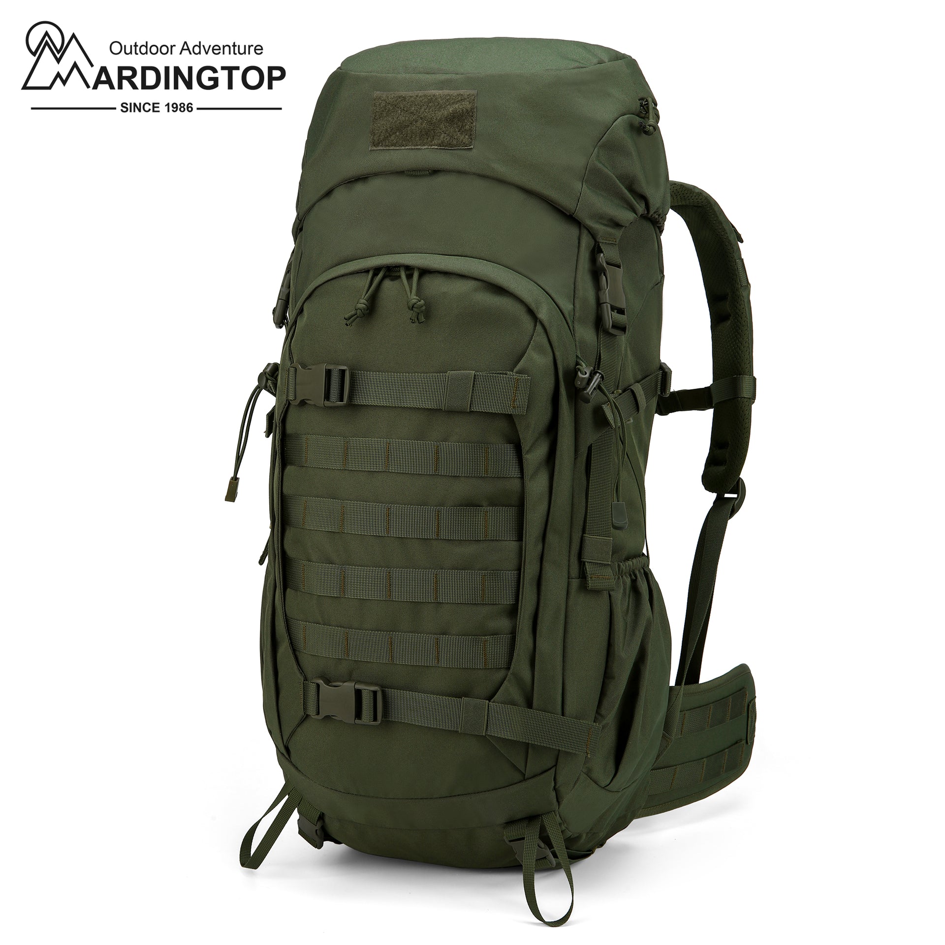 Mardingtop 50L/60L Hiking Backpack Molle Internal Frame Backpacks with Rain Cover for Tactical Military Camping Hiking Trekking Travelling