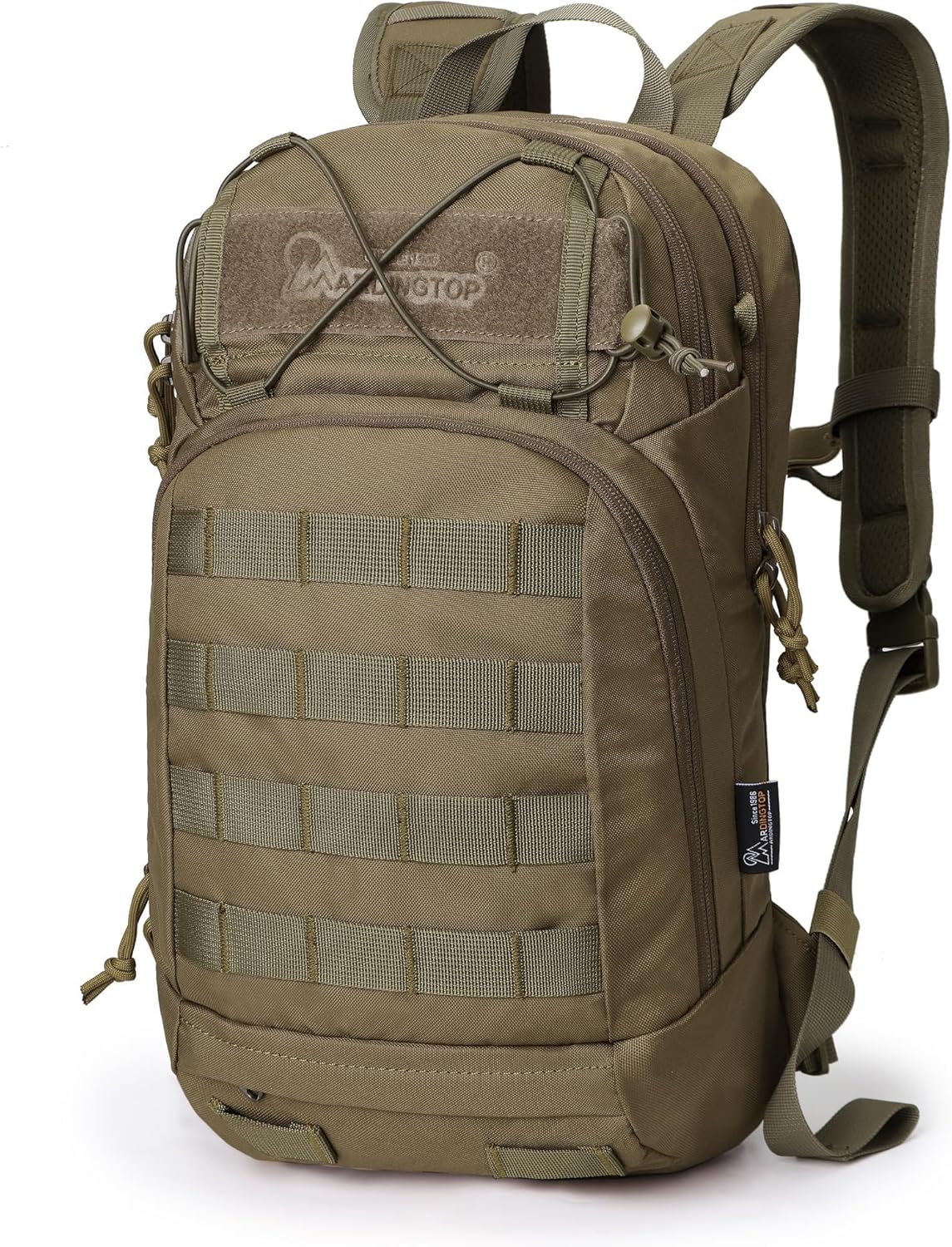 [G0004]Mardingtop 15L Tactical MOLLE Hydration Backpack – Small Military Bag for Motorcycle, Hiking, Riding, Biking & EDC Daypack