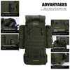 [M403] Mardingtop 65+10L Molle Hiking Internal Frame Backpacks with Rain Cover M403