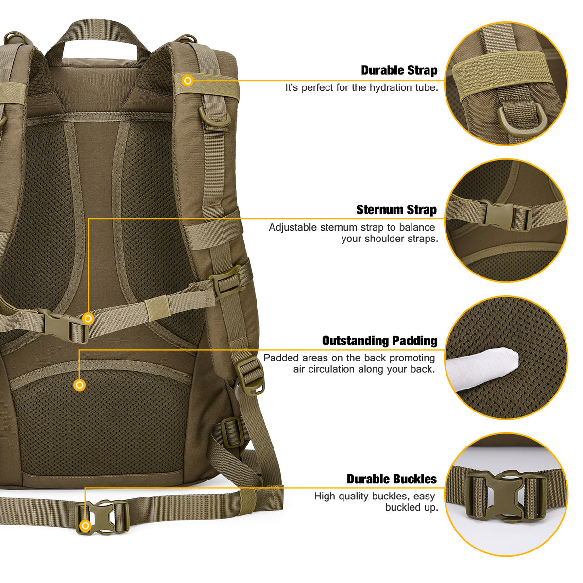 [M6539] 25L Tactical Backpack