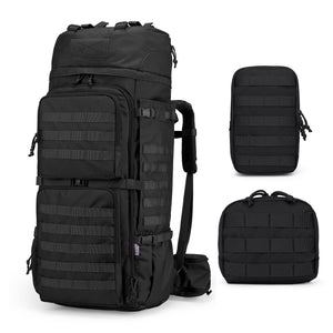 [M6312] Mardingtop 75L Molle Hiking Internal Frame Backpack with Rain Cover