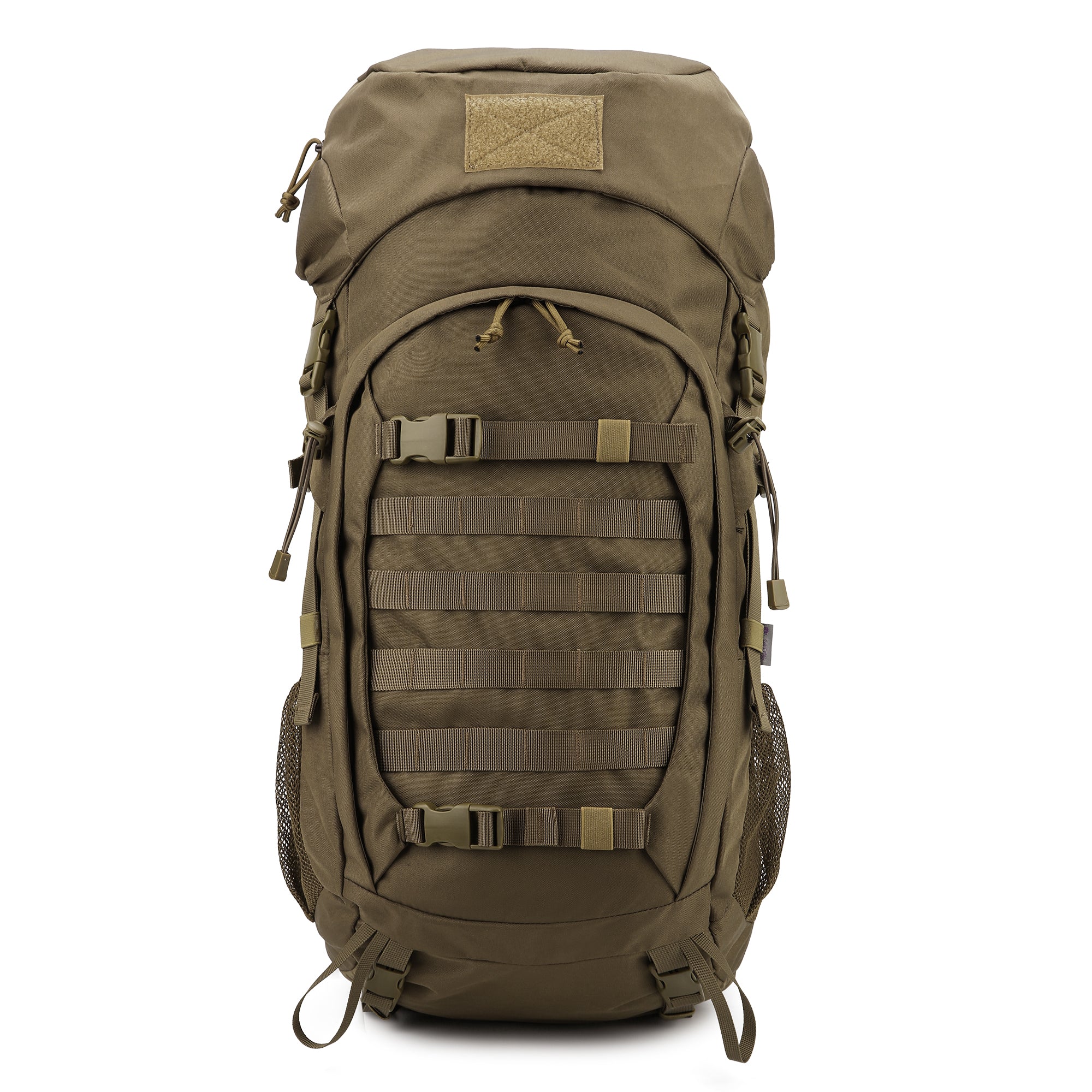 [M5973] Mardingtop 50L Molle Hiking Internal Frame Backpacks with Rain  Cover - Army Green